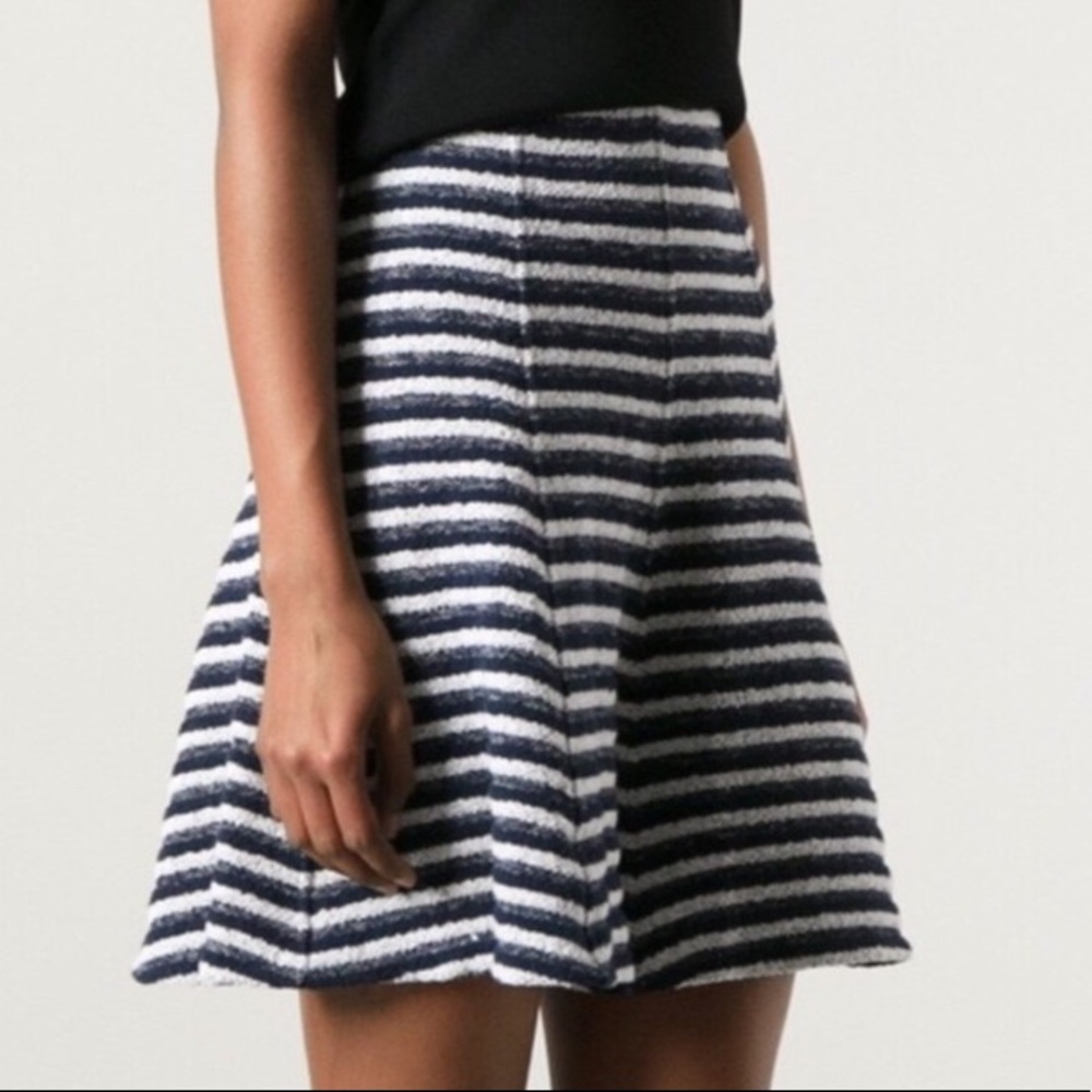 Theory Skirt ~ Navy & White Stripes